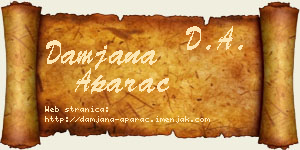 Damjana Aparac vizit kartica